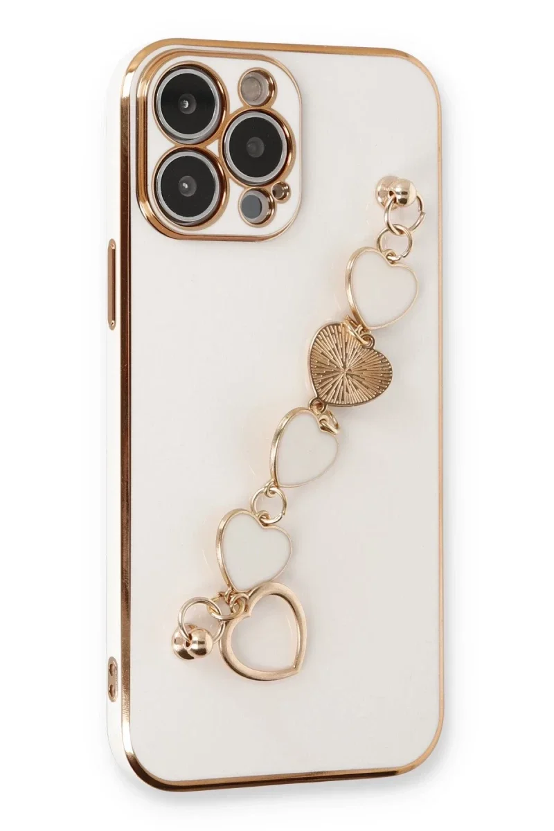 Apple iPhone 14 Pro Max Kılıf Esila Silikon - Beyaz Apple iPhone 14 Pro Max Kılıf Esila Silikon - Beyaz