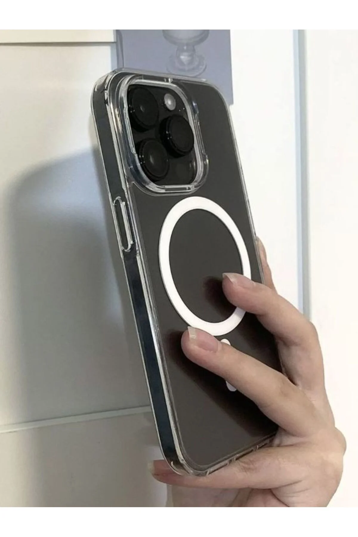 Apple iPhone 14 Pro 6.1'' Magsafe Şeffaf Silikon Kılıf