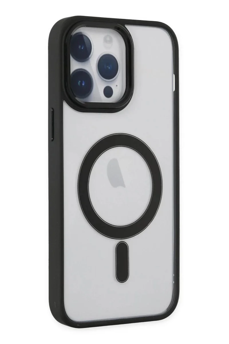 Apple iPhone 14 Pro Kılıf Room Magneticsafe Silikon - Siyah