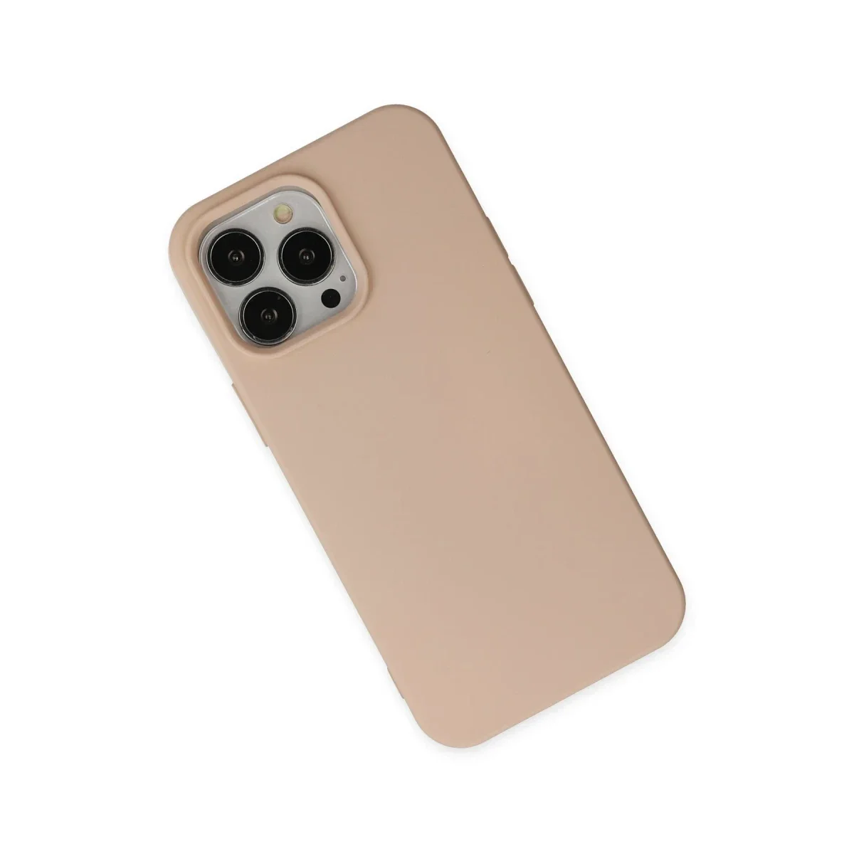 Apple iPhone 14 Pro Kılıf Nano içi Kadife Silikon - Pudra Apple iPhone 14 Pro Kılıf Nano içi Kadife Silikon - Pudra - Görsel 3