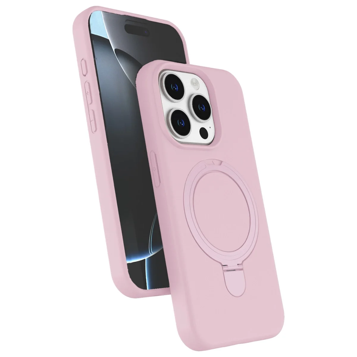 Apple İphone 14 Pro Max Regal Magsafe Standlı Kapak - Açık Pembe Apple İphone 14 Pro Max Regal Magsafe Standlı Kapak - Açık Pembe