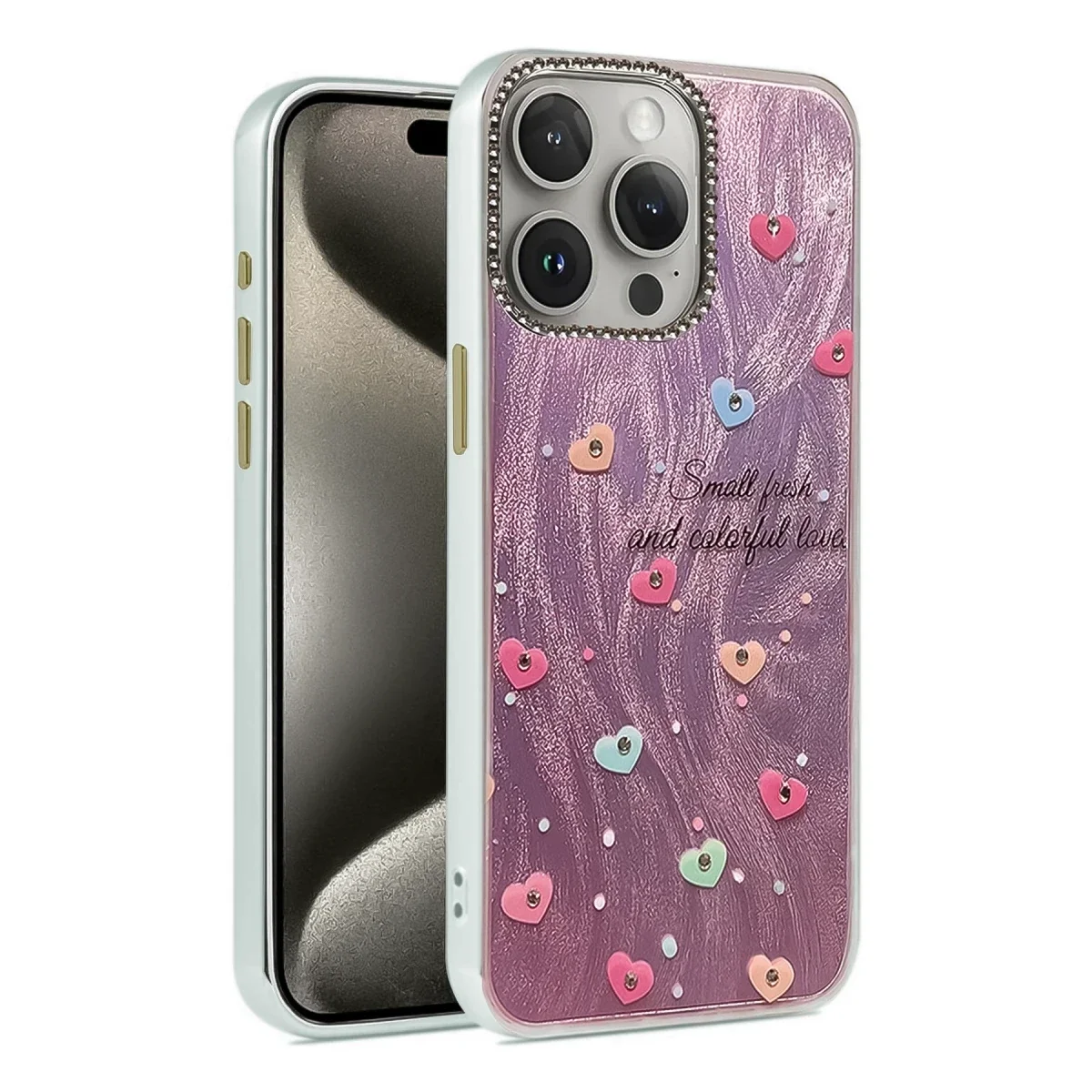 Apple iPhone 14 Pro Kılıf Blade Aynalı Desenli Kapak - Desen 8