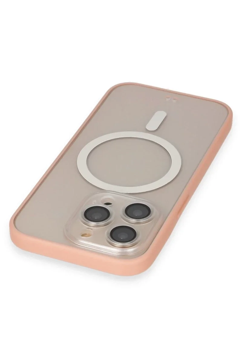 Apple iPhone 14 Pro Kılıf Grand Magneticsafe Kapak - Pembe Apple iPhone 14 Pro Kılıf Grand Magneticsafe Kapak - Pembe