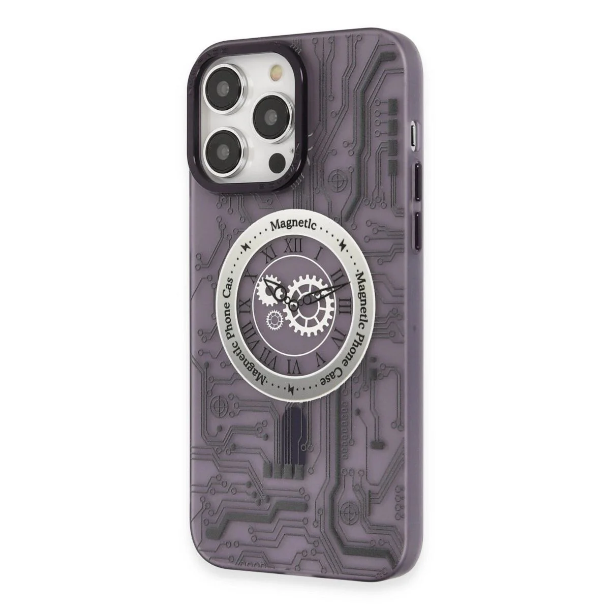 Apple iPhone 14 Pro ile Uyumlu Apollo Manyetik Şarj Deseni Mor Kılıf Fiyatı, Yorumları ve Özellikleri