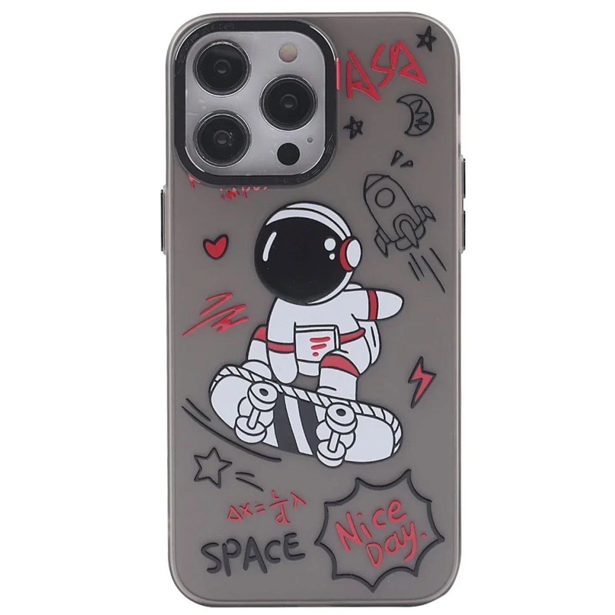 Apple iPhone 14 Pro Kılıf Prada Desenli Kapak - Prada Siyah - 1