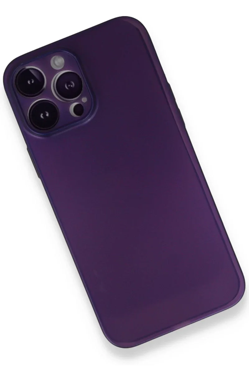 Apple iPhone 14 Pro Max Kılıf PP Ultra İnce Kapak - Mor Apple iPhone 14 Pro Max Kılıf PP Ultra İnce Kapak - Mor