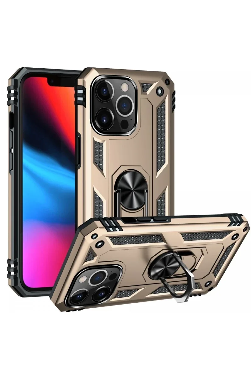 Apple iPhone 14 Pro Max Kılıf Sofya Yüzüklü Silikon Kapak - Gold Fiyatı, Yorumları ve Özellikleri