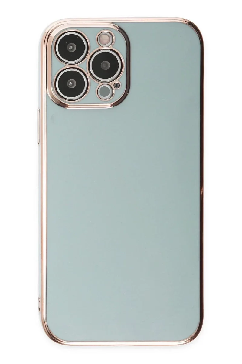 Apple iPhone 14 Pro Kılıf Volet Silikon - Açık Yeşil