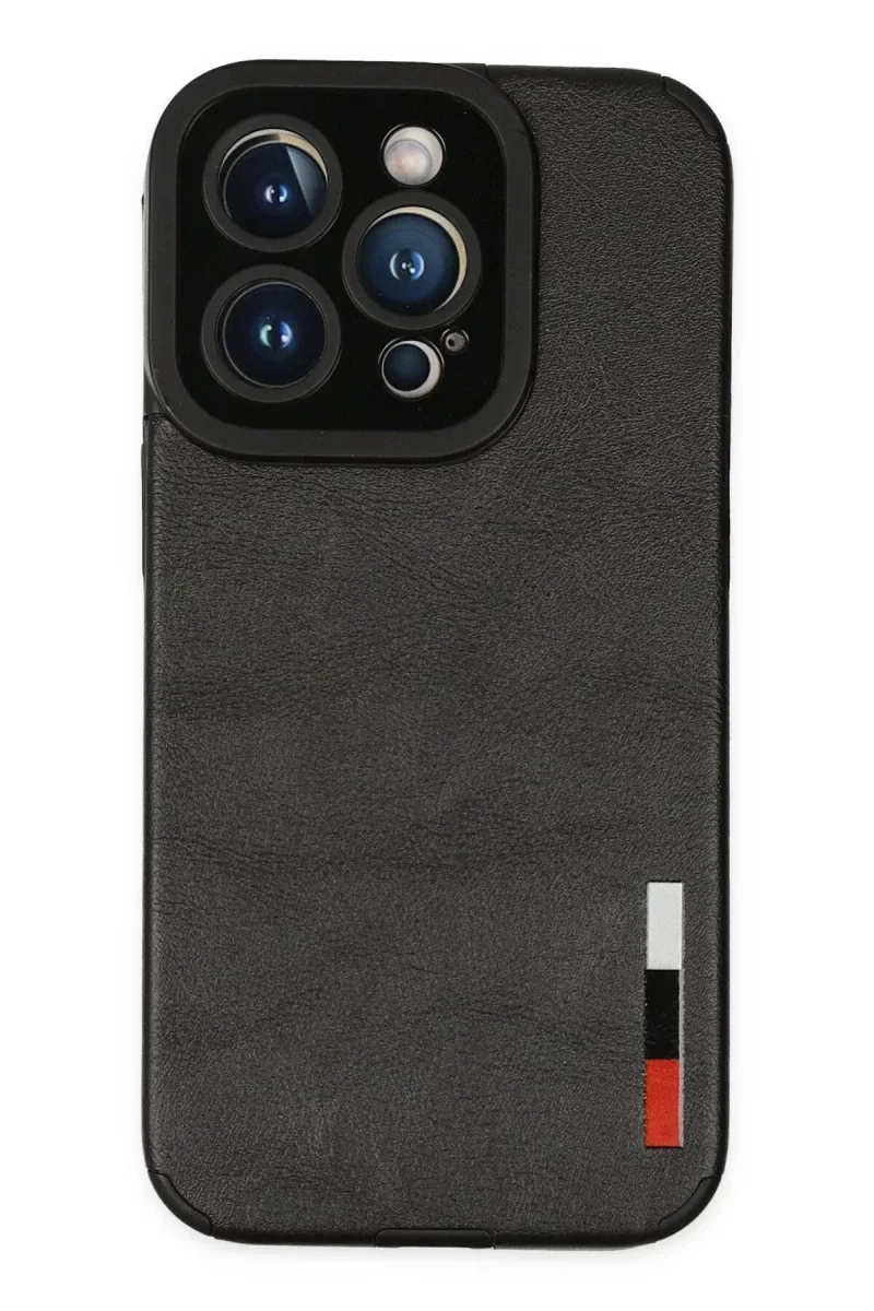 Apple iPhone 14 Pro Kılıf Loop Deri Silikon - Siyah Apple iPhone 14 Pro Kılıf Loop Deri Silikon - Siyah