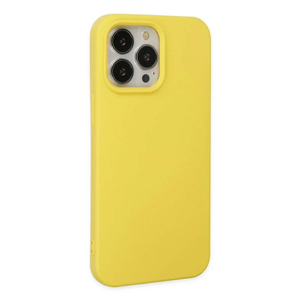Apple iPhone 14 Pro Kılıf Nano içi Kadife Silikon - Sarı Apple iPhone 14 Pro Kılıf Nano içi Kadife Silikon - Sarı - Görsel 2