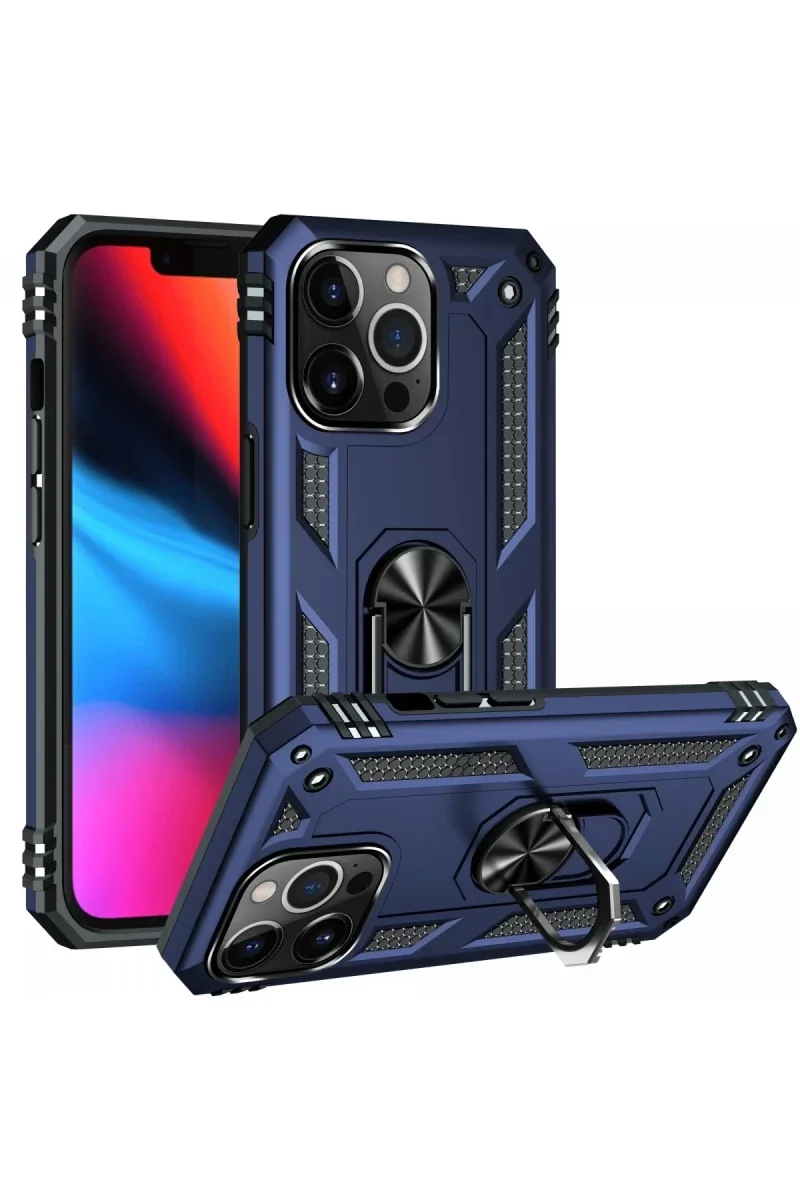 Apple iPhone 14 Pro Kılıf Sofya Yüzüklü Silikon Kapak - Lacivert Fiyatı, Yorumları ve Özellikleri