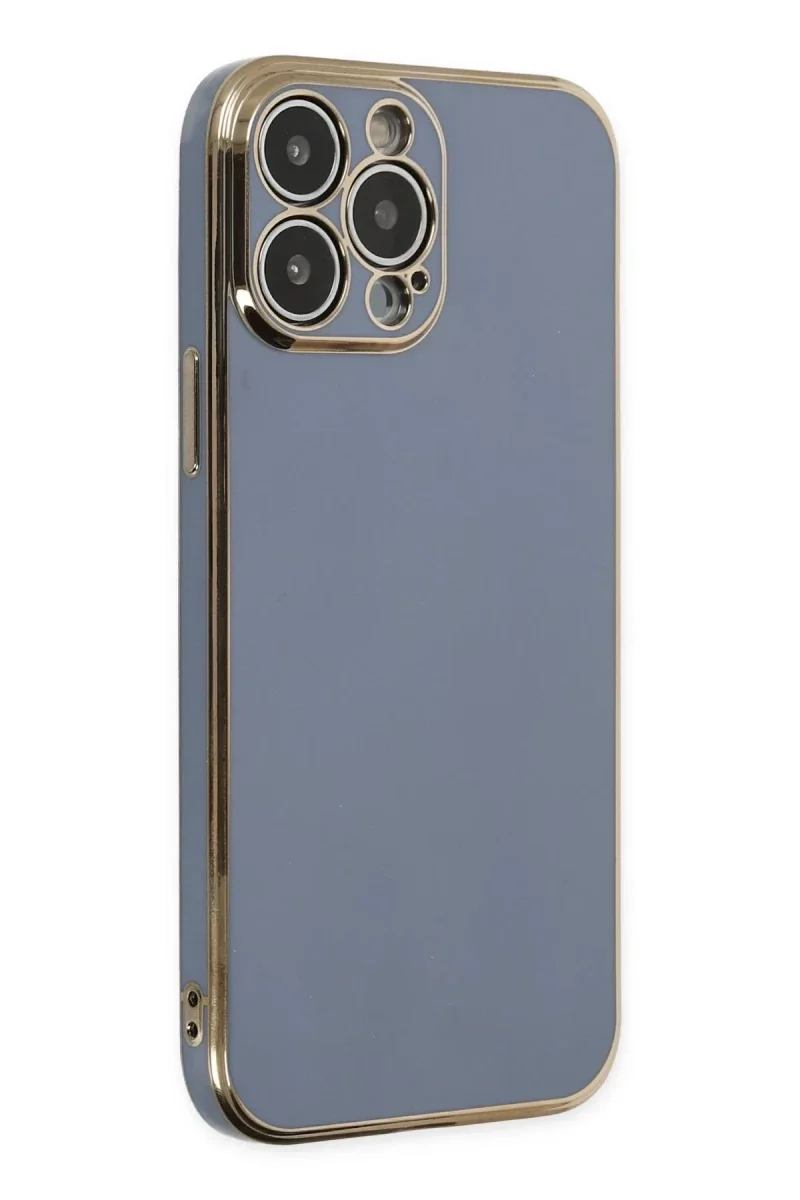 Apple iPhone 14 Pro Max Kılıf Volet Silikon - Mavi Apple iPhone 14 Pro Max Kılıf Volet Silikon - Mavi
