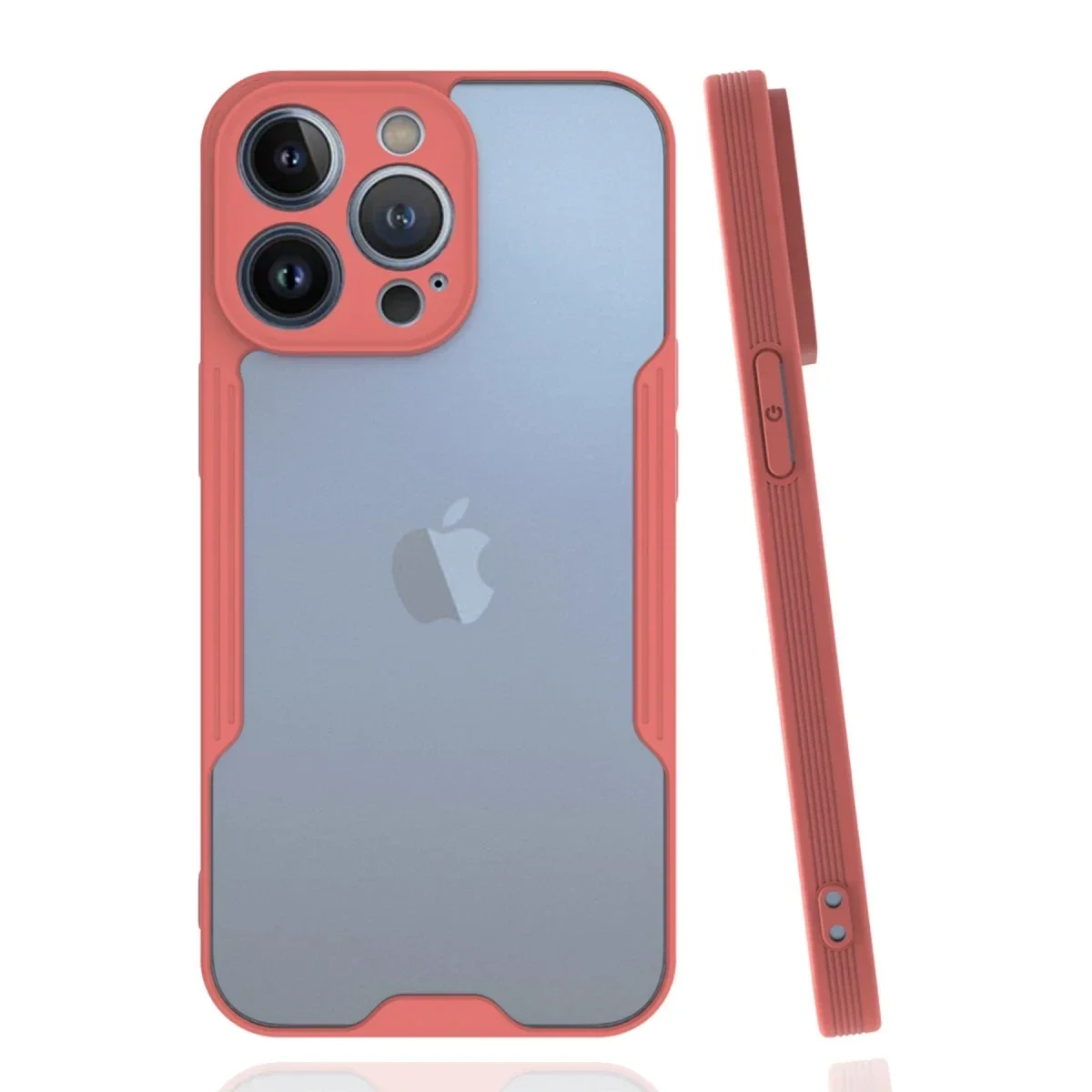 Apple iPhone 14 Pro Max Kılıf Platin Silikon - Pembe