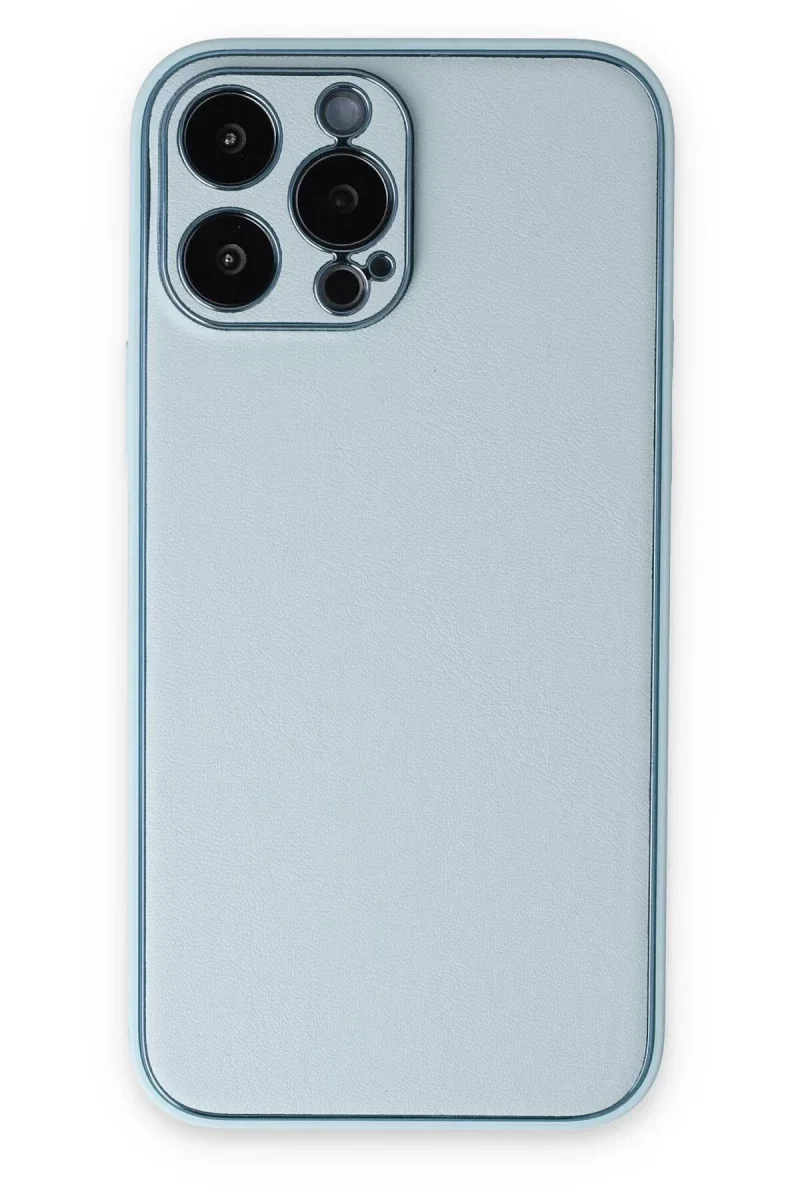 Apple iPhone 14 Pro Kılıf Coco Deri Silikon Kapak - Sky Blue Fiyatı, Yorumları ve Özellikleri