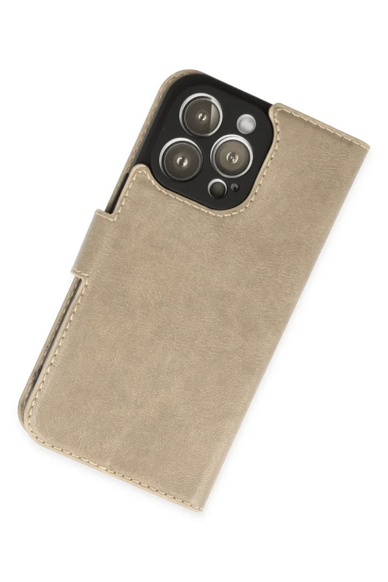 Apple iPhone 14 Pro Kılıf Trend S Plus Kapaklı Kılıf - Gold Fiyatı, Yorumları ve Özellikleri