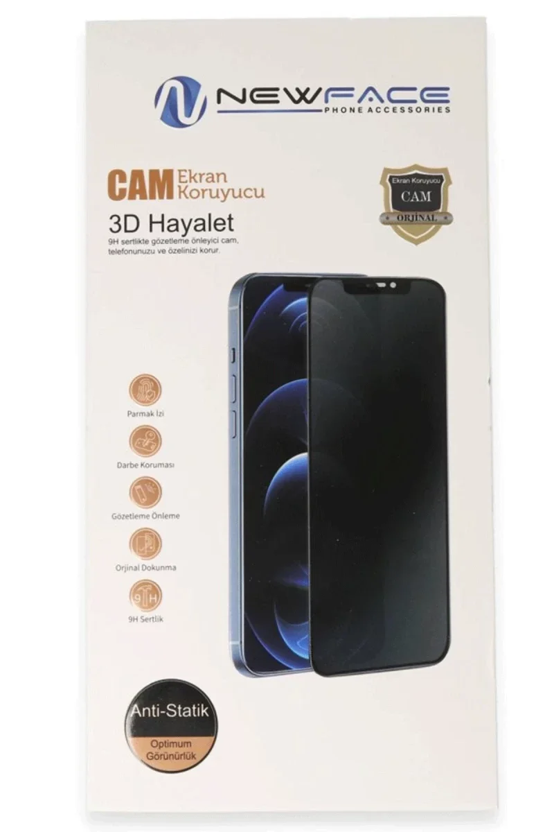 Apple iPhone 14 Pro 3D Antistatik Hayalet Cam Ekran Koruyucu