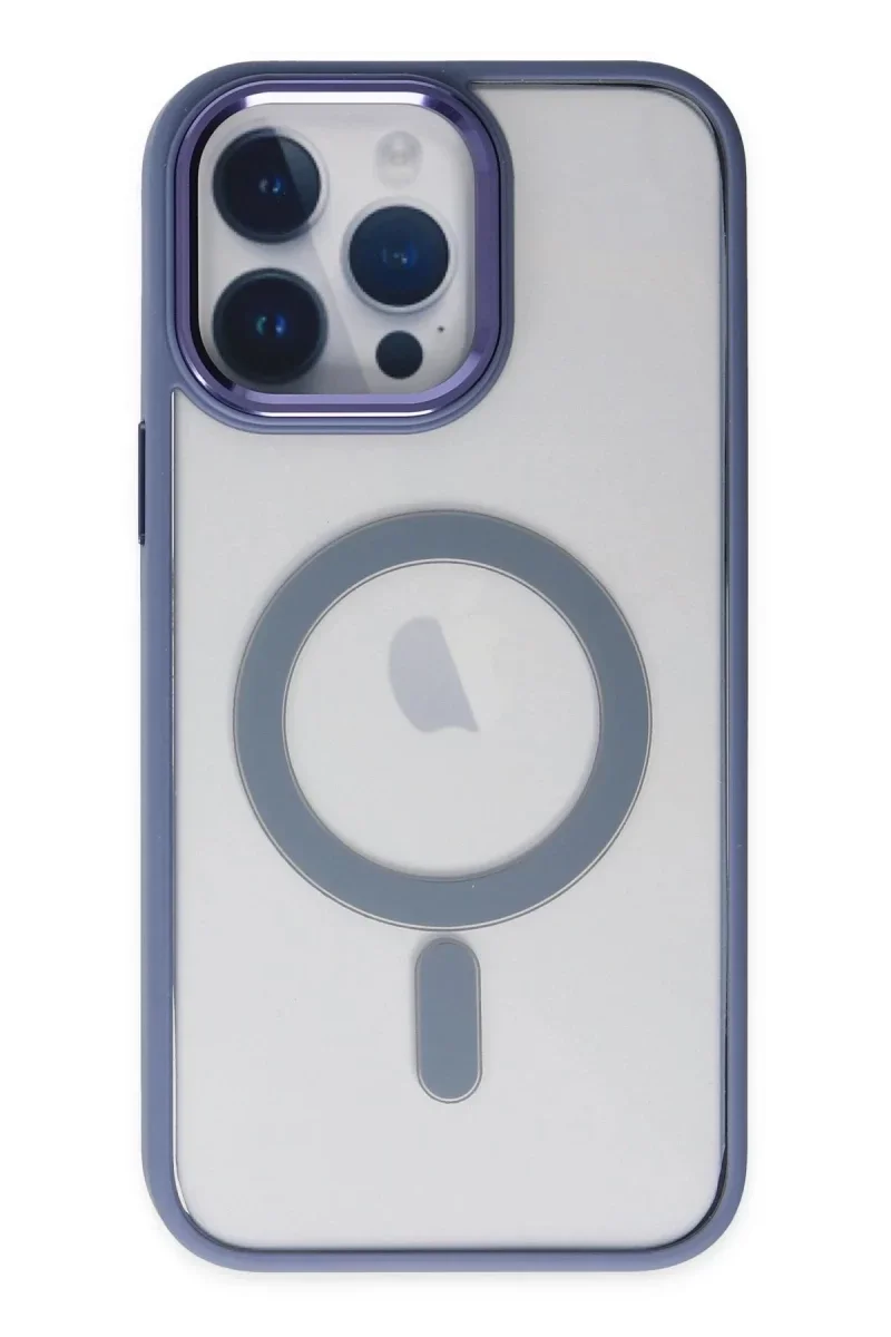 Apple iPhone 14 Pro Kılıf Room Magneticsafe Silikon - Sierra Blue