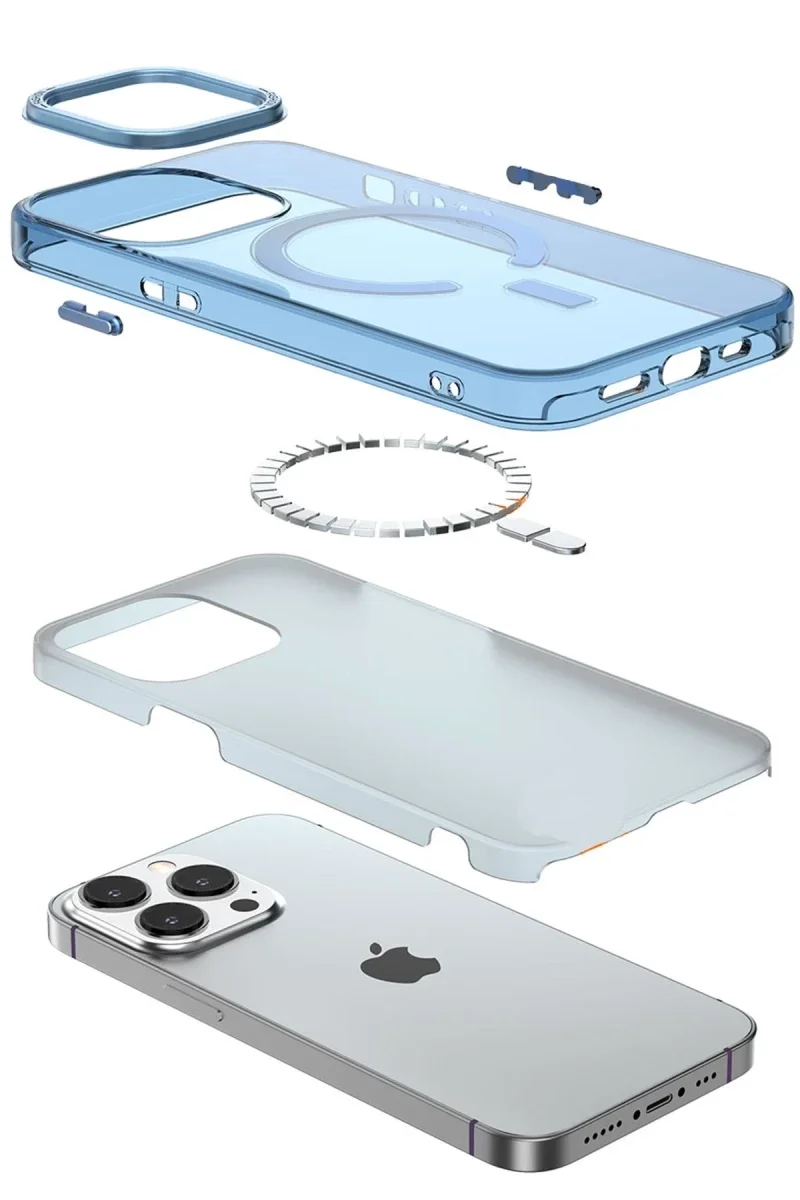 Apple iPhone 14 Pro Kılıf Troy Magsafe Kapak - Mor Apple iPhone 14 Pro Kılıf Troy Magsafe Kapak - Mor