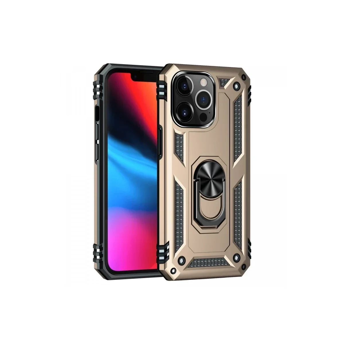 Apple iPhone 14 Pro Max Kılıf Sofya Yüzüklü Silikon Kapak - Gold Fiyatı, Yorumları ve Özellikleri