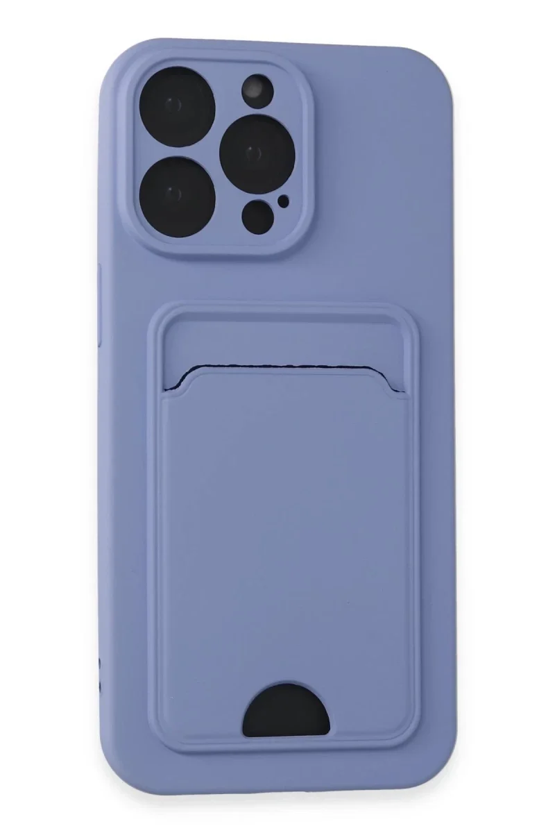 Apple iPhone 14 Pro Max Kılıf Kelvin Kartvizitli Silikon - Lila Apple iPhone 14 Pro Max Kılıf Kelvin Kartvizitli Silikon - Lila