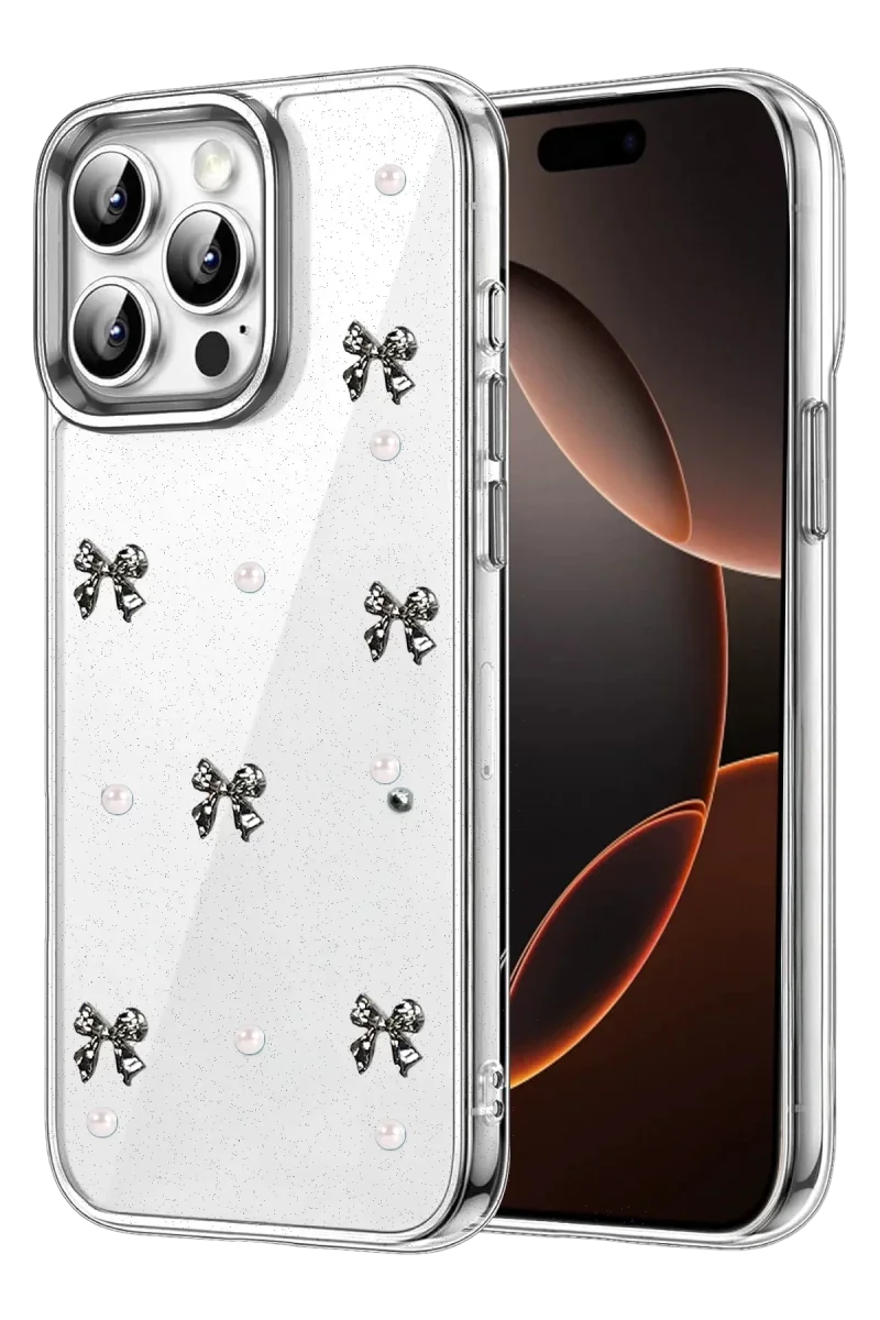 Apple iPhone 14 Pro Max Fiyonk Desenli Kapak - Desen 8 Apple iPhone 14 Pro Max Fiyonk Desenli Kapak - Desen 8