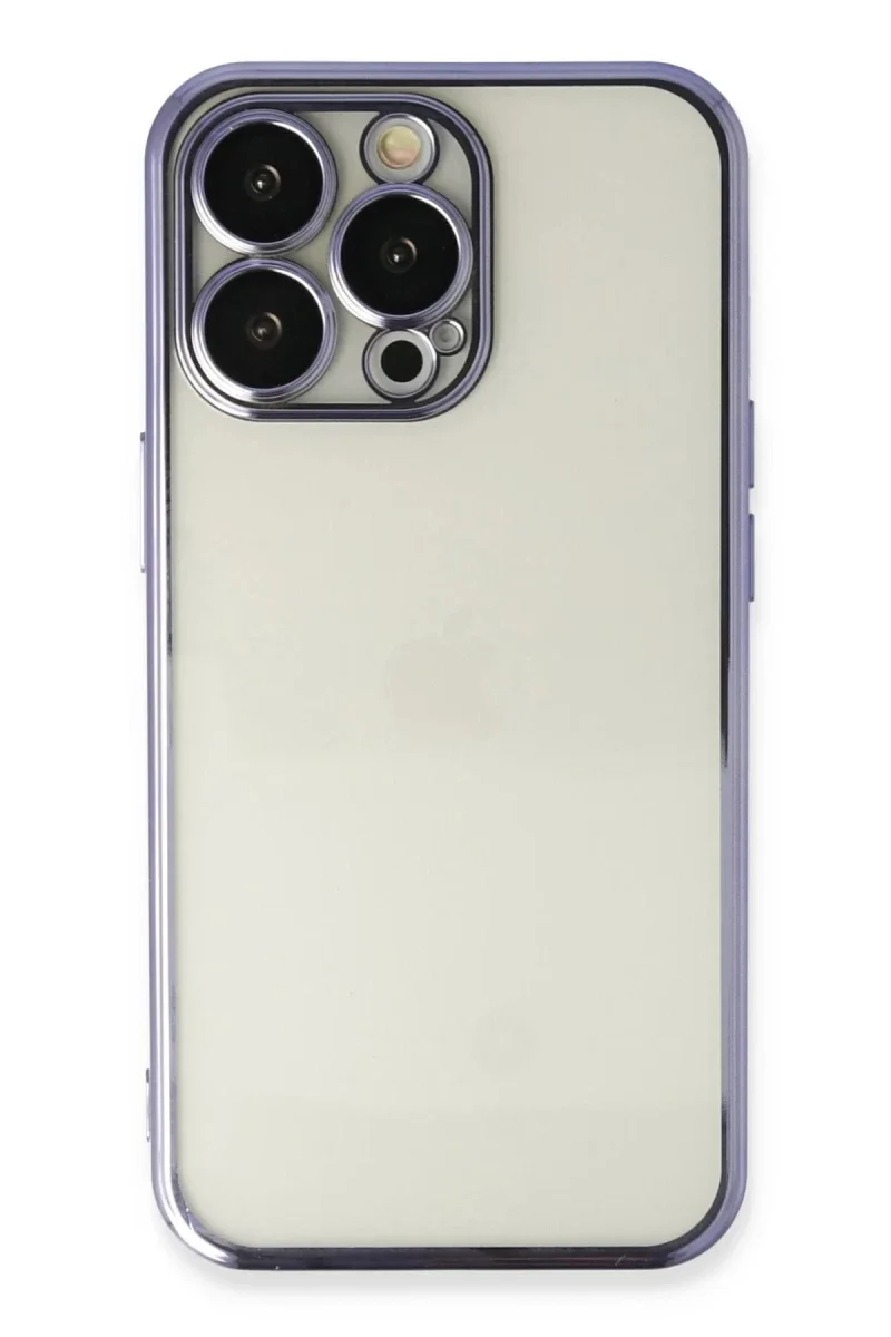 Apple iPhone 14 Pro Kılıf Razer Lensli Silikon - Mor Apple iPhone 14 Pro Kılıf Razer Lensli Silikon - Mor