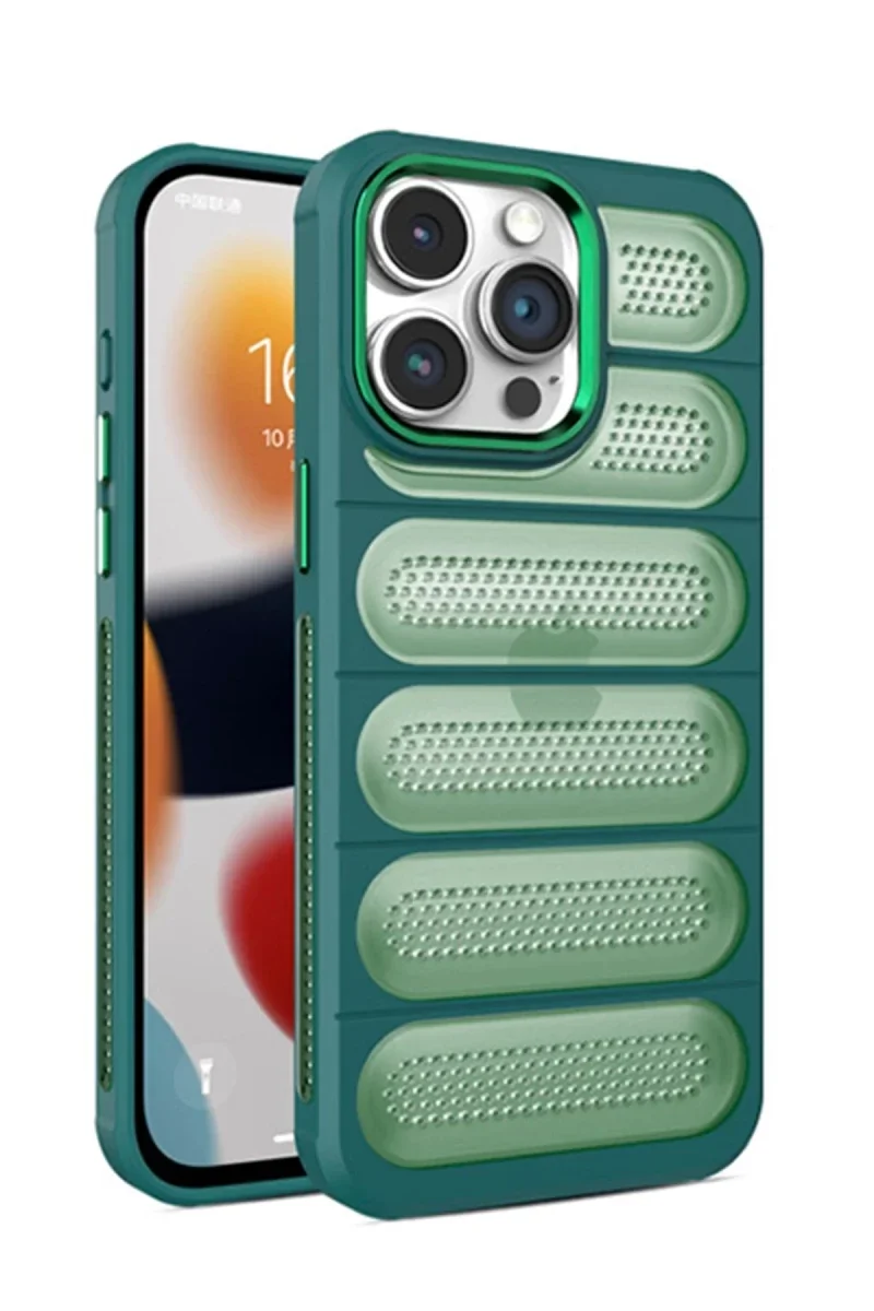 Apple iPhone 14 Pro Max Kılıf Airmax Silikon Kapak - Koyu Yeşil Apple iPhone 14 Pro Max Kılıf Airmax Silikon Kapak - Koyu Yeşil