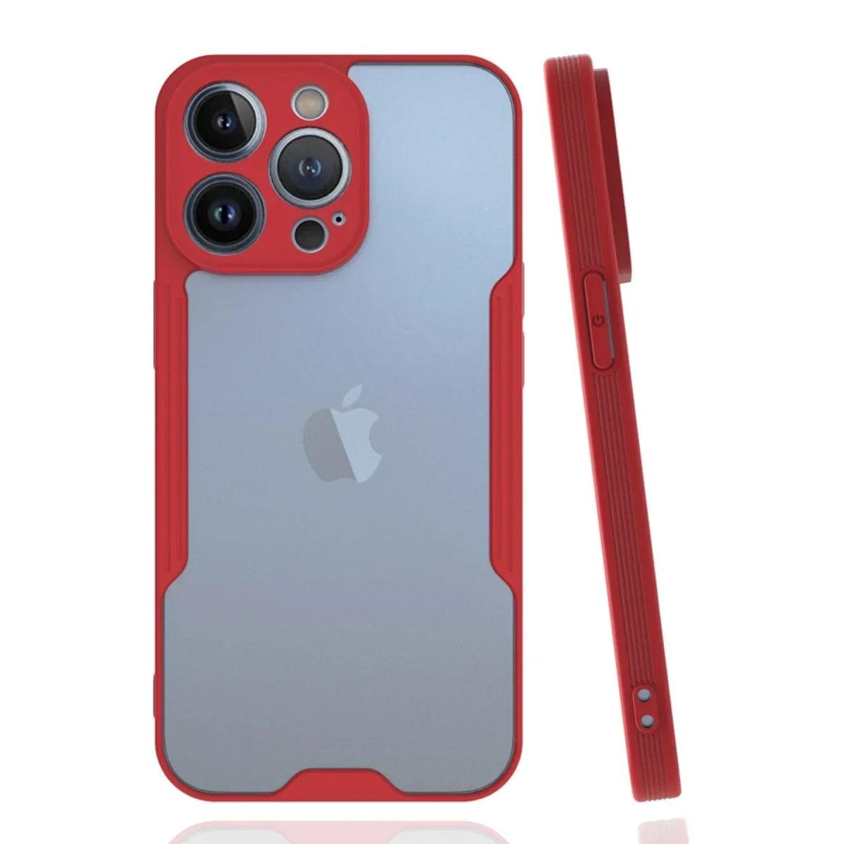 Apple iPhone 14 Pro Kılıf Platin Silikon - Kırmızı