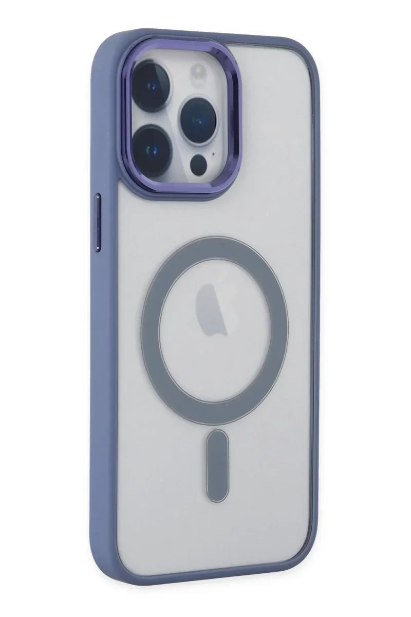 Apple iPhone 14 Pro Kılıf Room Magneticsafe Silikon - Sierra Blue