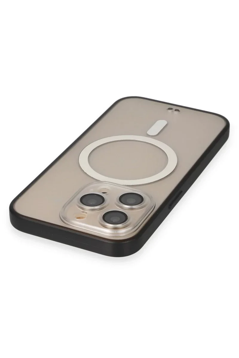 Apple iPhone 14 Pro Kılıf Grand Magneticsafe Kapak - Siyah Apple iPhone 14 Pro Kılıf Grand Magneticsafe Kapak - Siyah