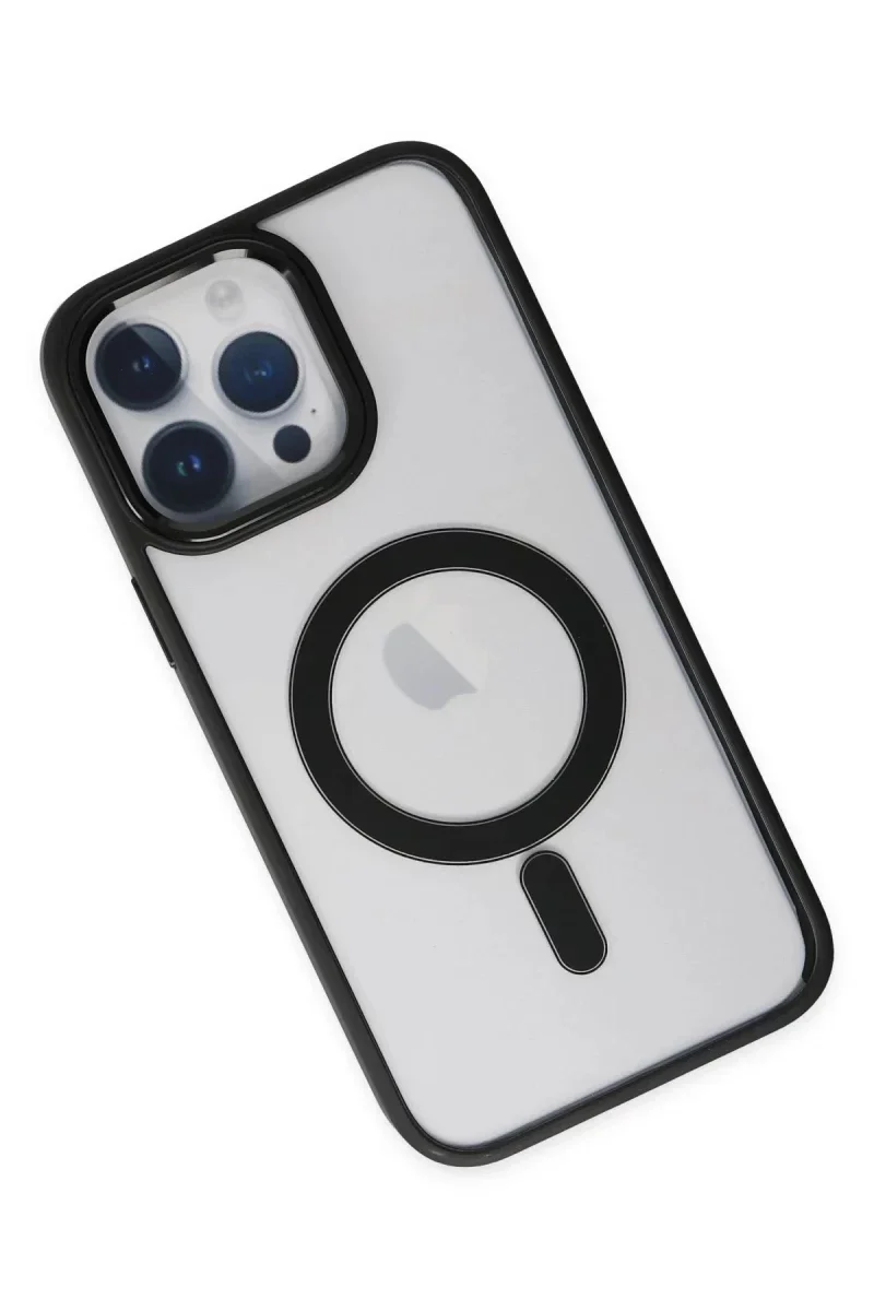 Apple iPhone 14 Pro Kılıf Room Magneticsafe Silikon - Siyah