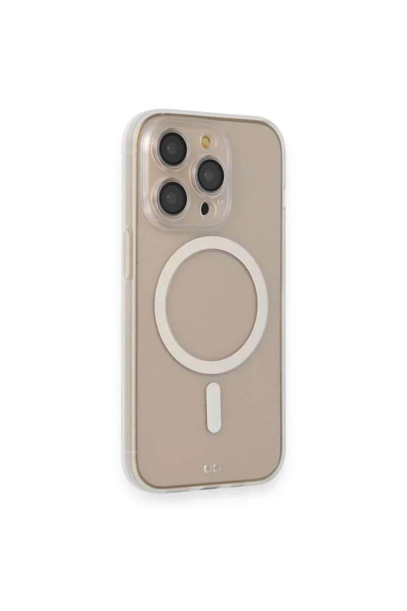 Apple iPhone 14 Pro Kılıf Grand Magneticsafe Kapak - Şeffaf Apple iPhone 14 Pro Kılıf Grand Magneticsafe Kapak - Şeffaf