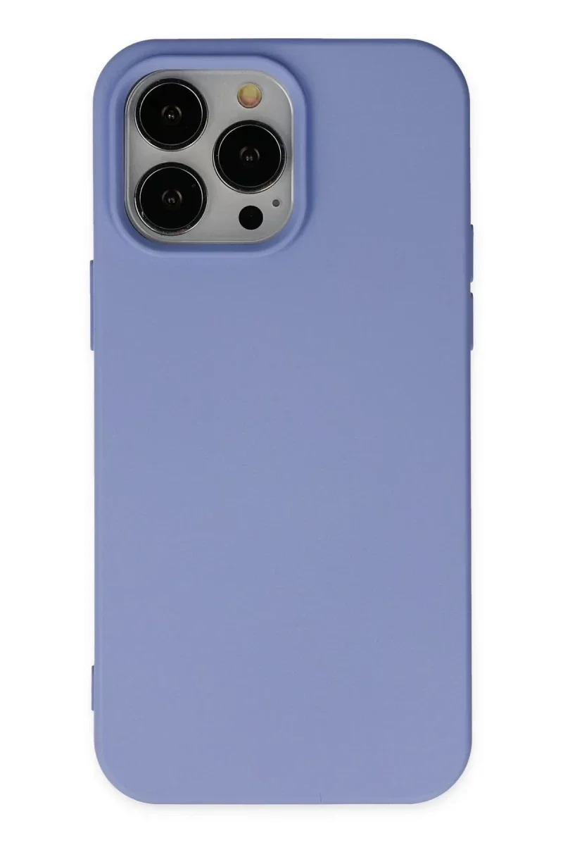 Apple iPhone 14 Pro Kılıf Nano içi Kadife Silikon - Lila Apple iPhone 14 Pro Kılıf Nano içi Kadife Silikon - Lila