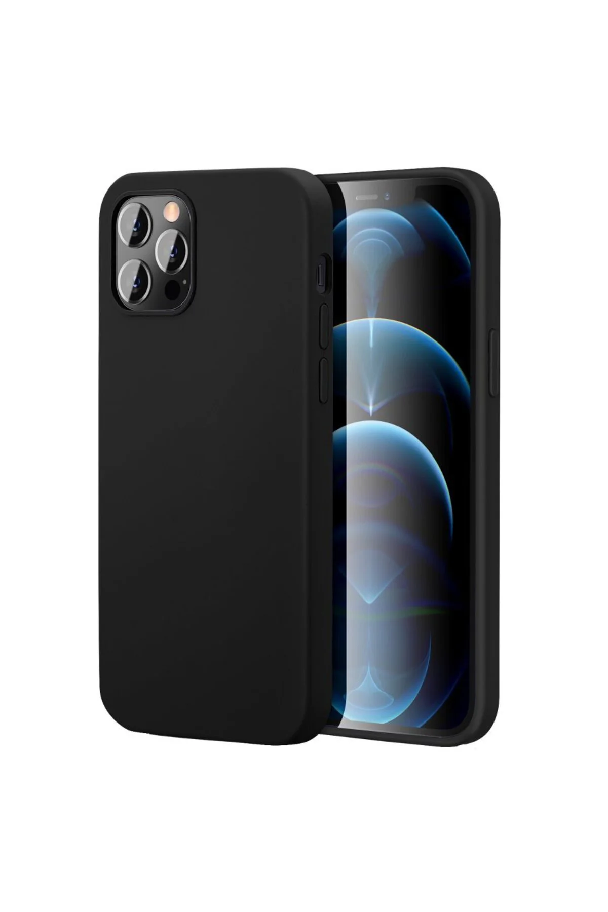 Apple iPhone 14 Pro 6.1'' İnce Mat Silikon Kılıf Siyah