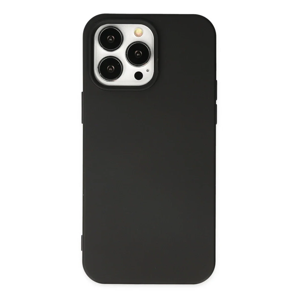 Apple iPhone 14 Pro Max Kılıf Nano içi Kadife Silikon - Siyah Apple iPhone 14 Pro Max Kılıf Nano içi Kadife Silikon - Siyah