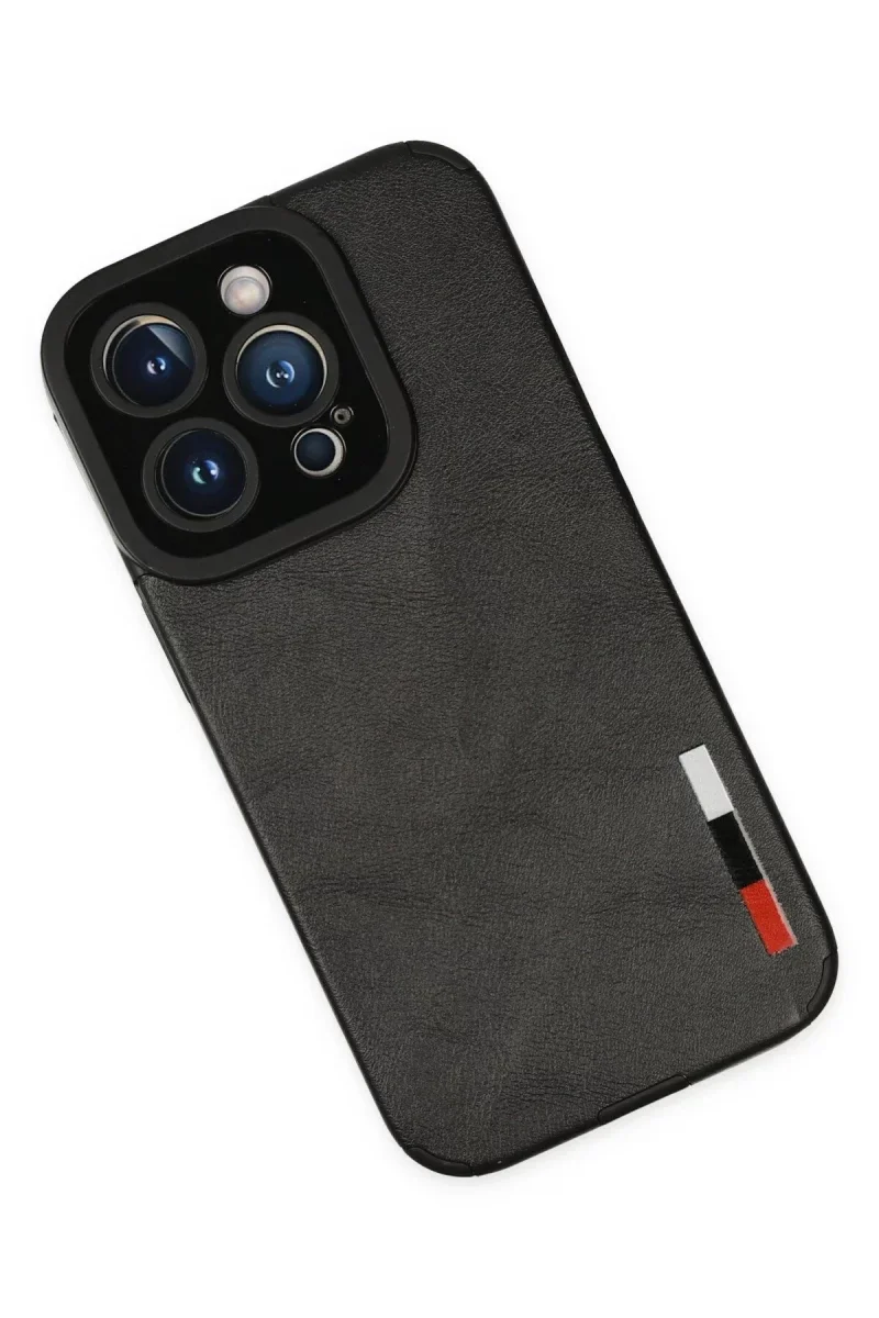 Apple iPhone 14 Pro Kılıf Loop Deri Silikon - Siyah Apple iPhone 14 Pro Kılıf Loop Deri Silikon - Siyah