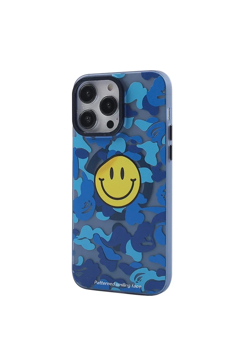 Apple iPhone 14 Pro Kılıf Apollo Magneticsafe Desenli Kapak - Apollo Mavi - 1
