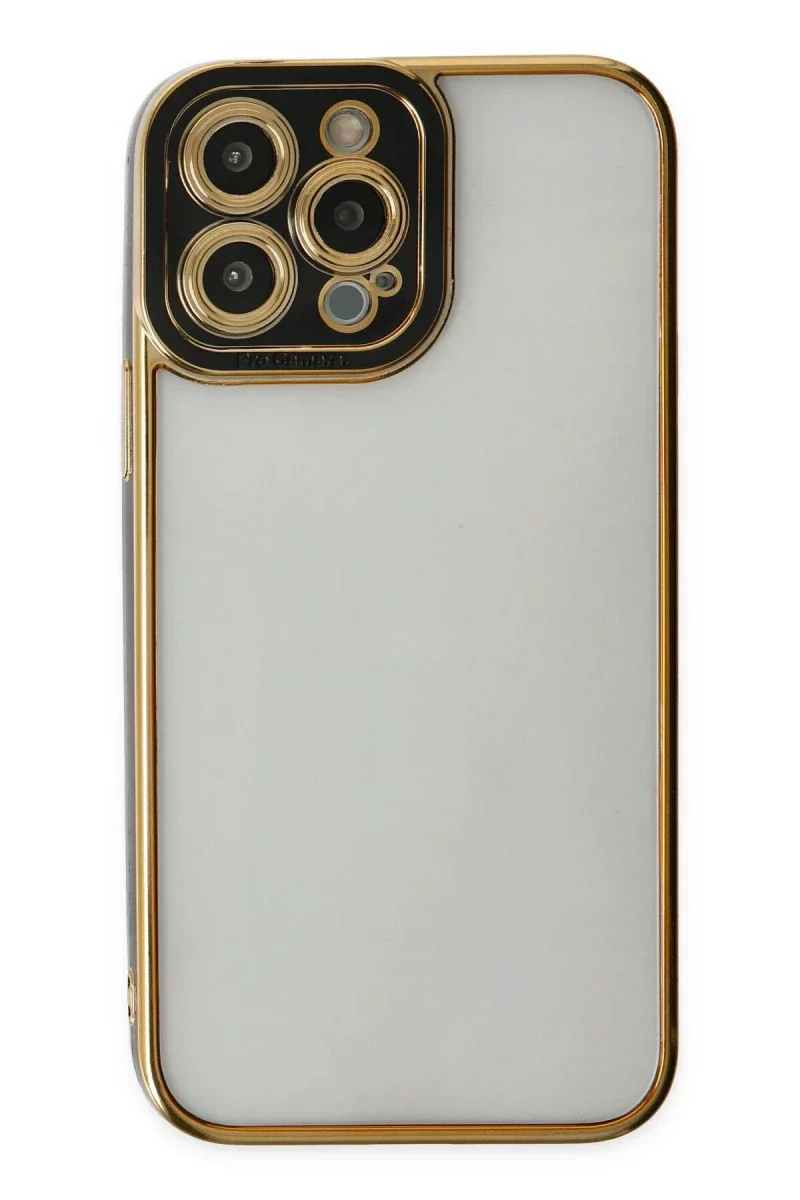 Apple iPhone 14 Pro Kılıf Liva Lens Silikon - Siyah
