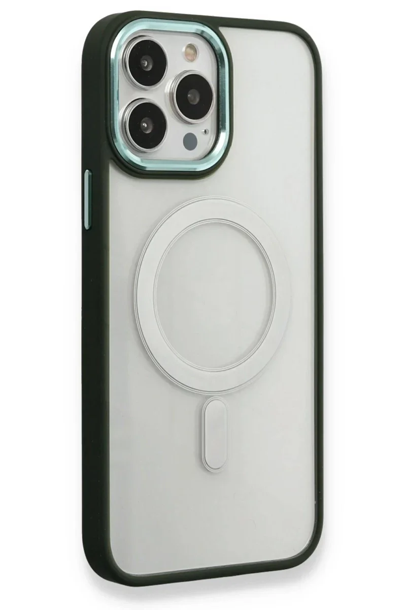 Apple iPhone 14 Pro Max Kılıf Room Magneticsafe Silikon - Köknar Yeşili Apple iPhone 14 Pro Max Kılıf Room Magneticsafe Silikon - Köknar Yeşili