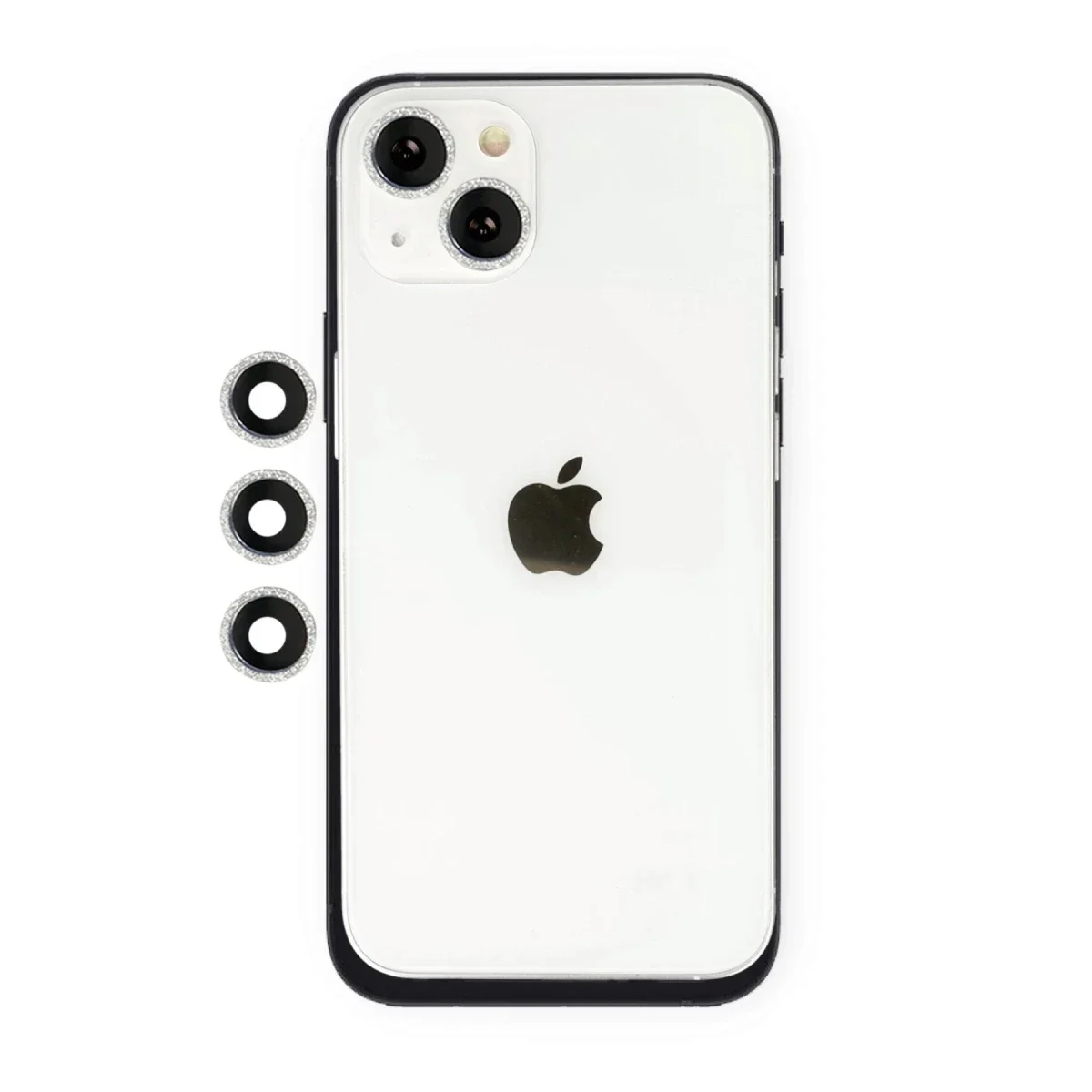 Apple iPhone 14 Shine Kamera Lens - Gümüş