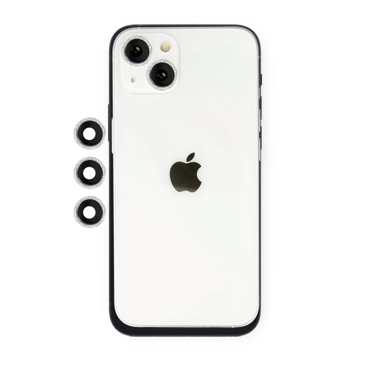 Apple İphone 14 Shine Kamera Lens - Gümüş