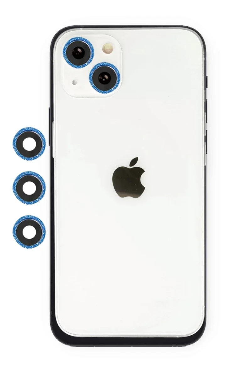 Apple iPhone 14 Shine Kamera Lens - Mavi Apple iPhone 14 Shine Kamera Lens - Mavi