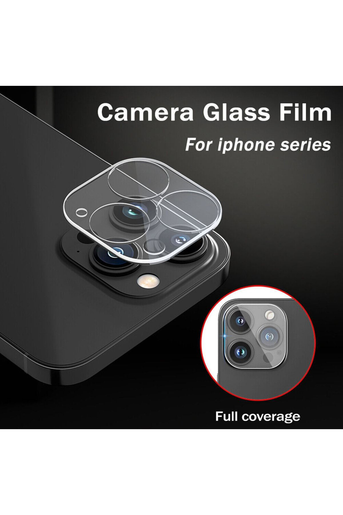 Apple Iphone 14 Pro Max Uyumlu Hayalet Ekran Kamera Lens Koruyucu