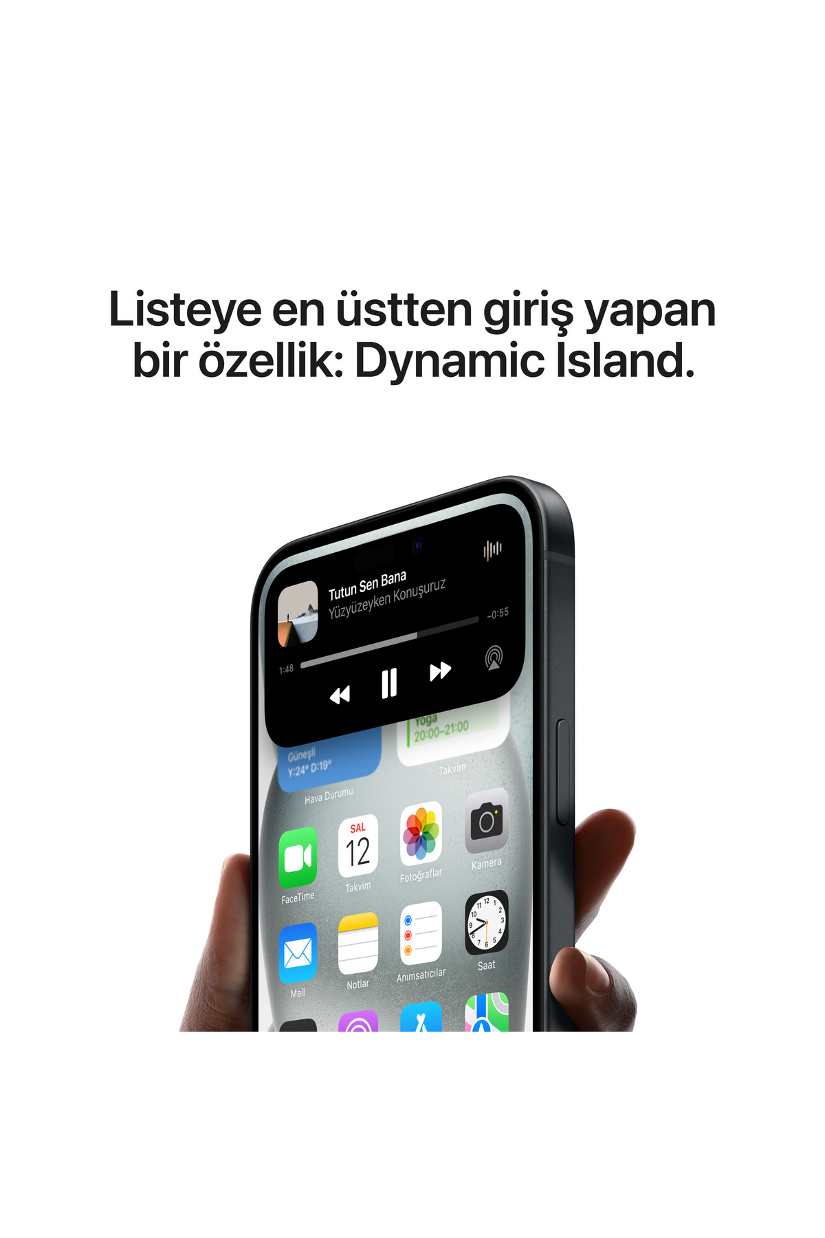 Apple iPhone 15 128 GB Siyah Apple Türkiye Garantili)