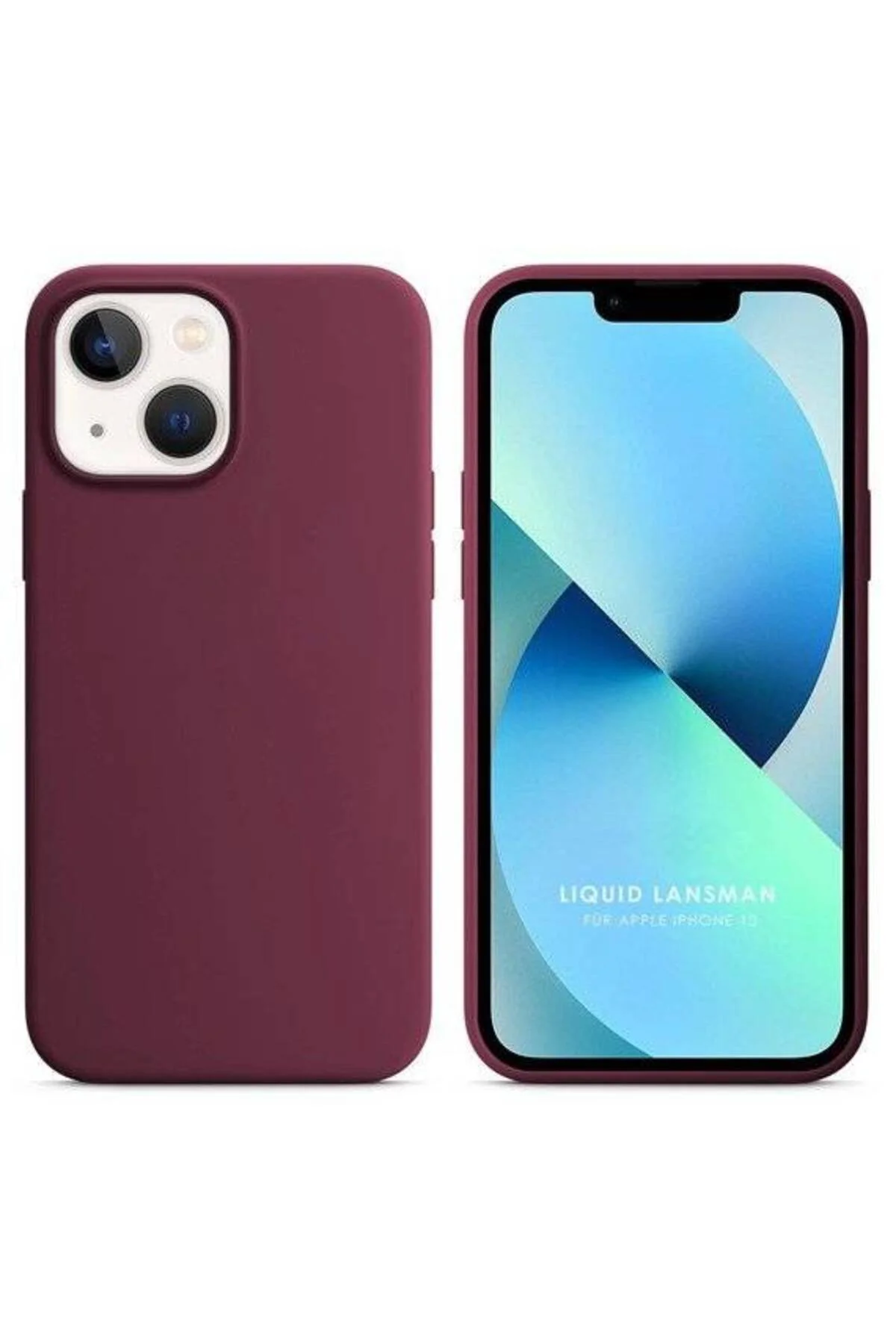 Apple iPhone 15 6.1'' Liquit Lansman Silikon Bordo
