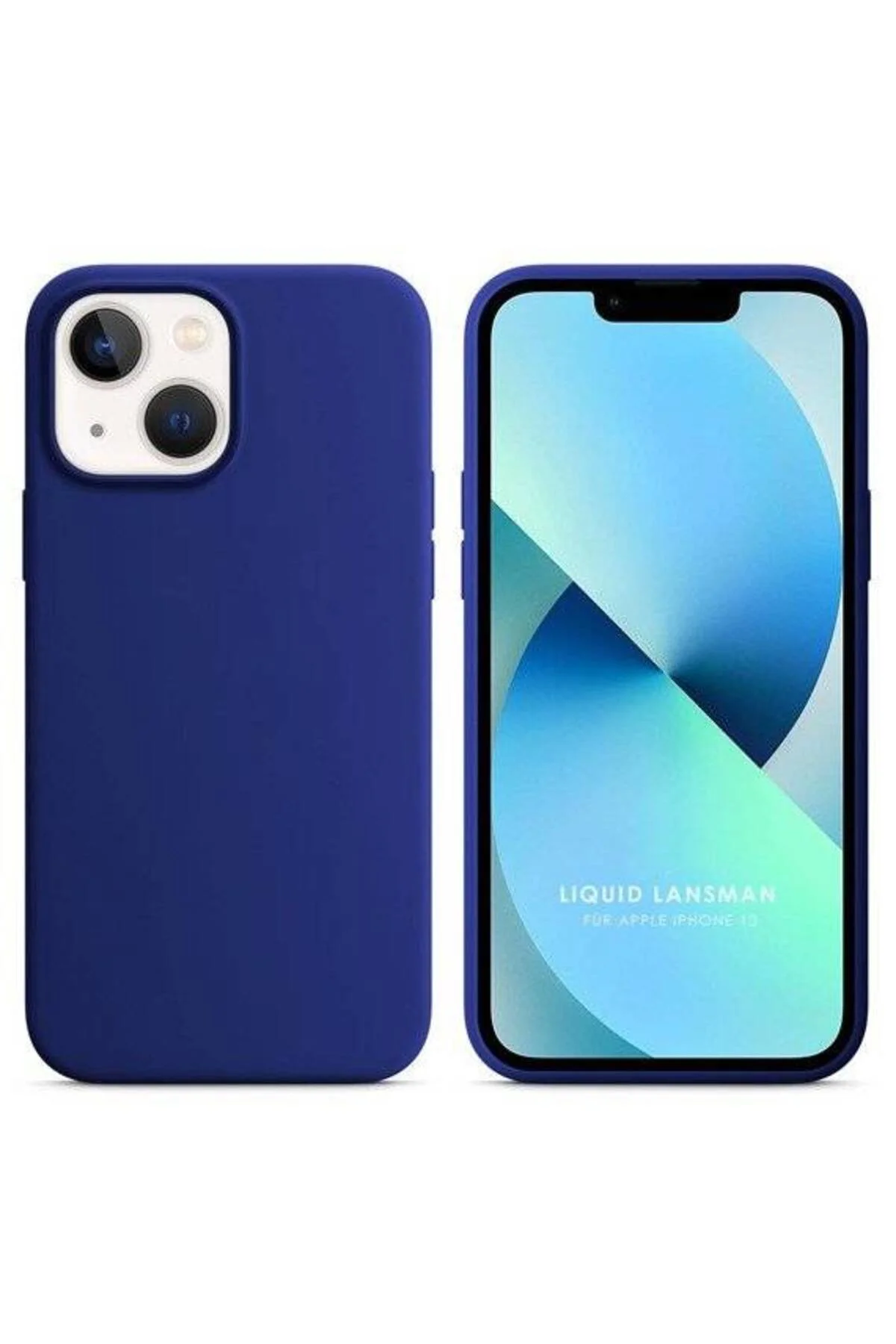 Apple iPhone 15 6.1'' Liquit Lansman Silikon Lacivert