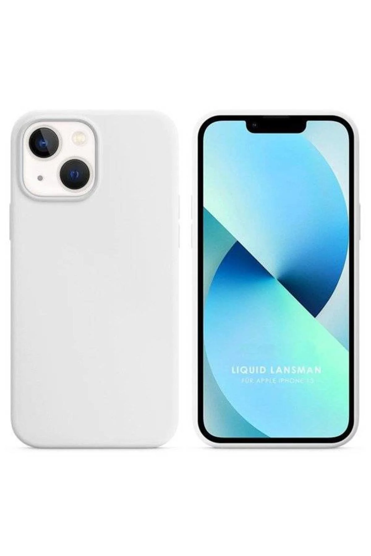 Apple iPhone 15 6.1'' Liquit Lansman Silikon Beyaz