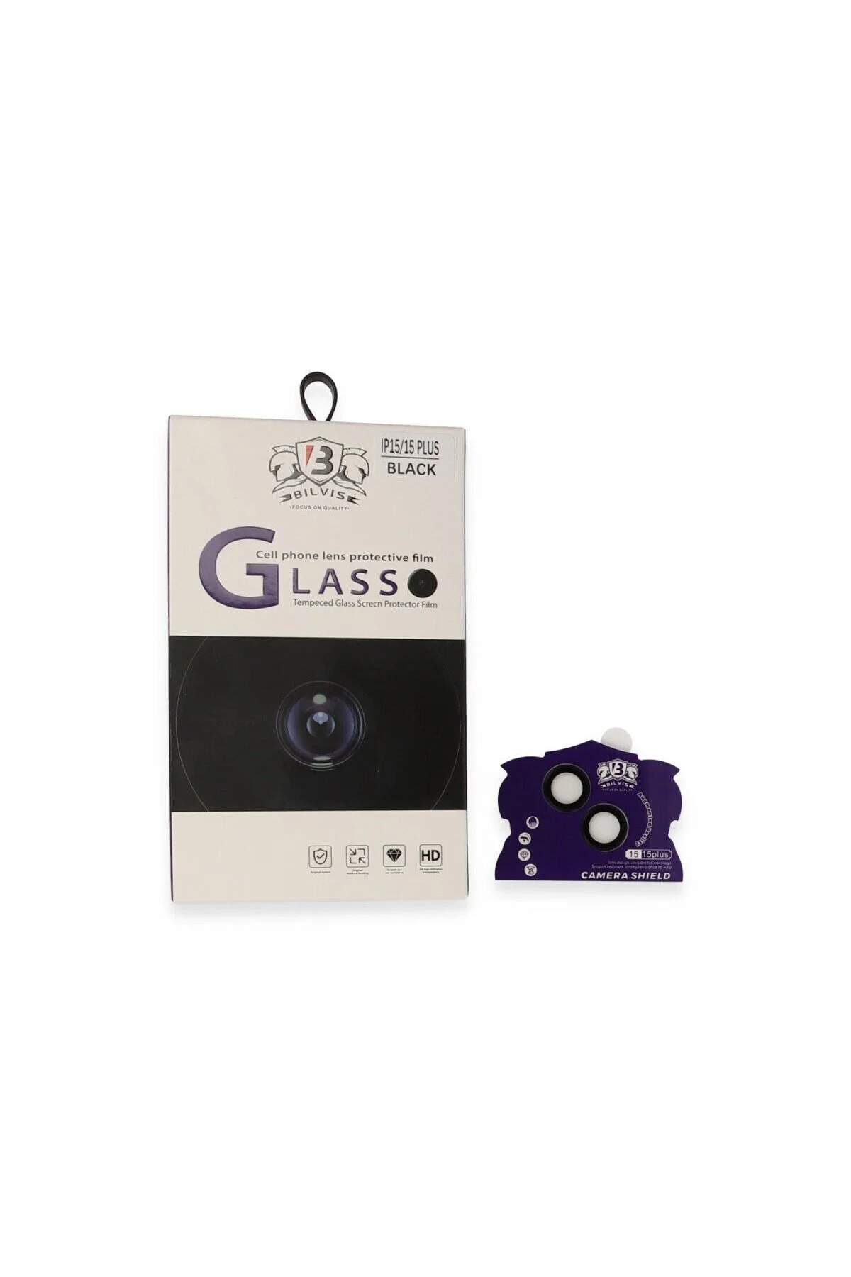 Apple İphone 15 Bilvis Titan Kamera Lens - Siyah Apple İphone 15 Bilvis Titan Kamera Lens - Siyah