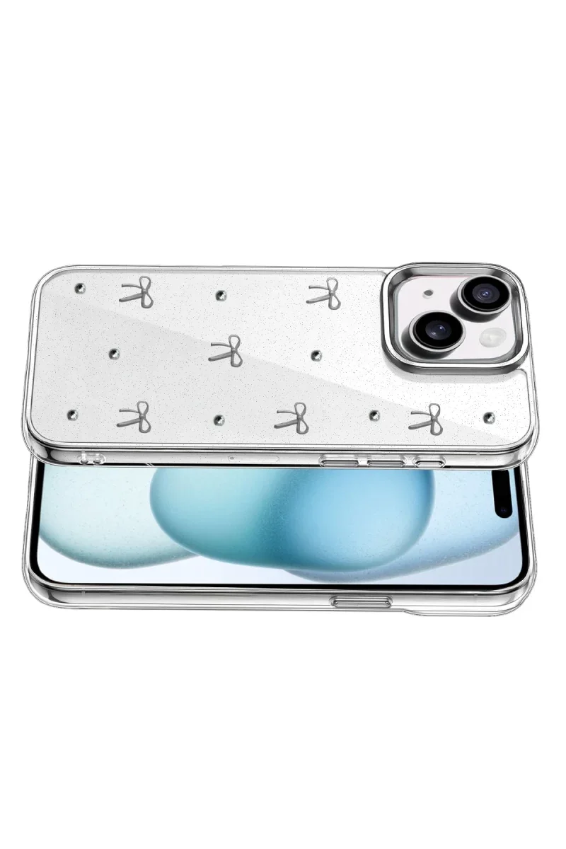 Apple iPhone 15 Fiyonk Desenli Kapak - Desen 5