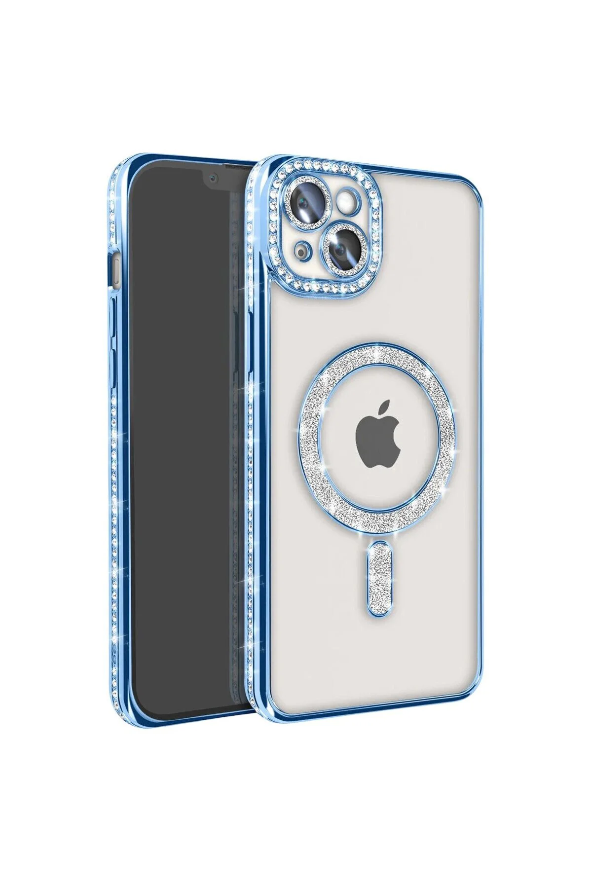 Apple İphone 15 Kılıf Joke Simli Magneticsafe Kılıf - Mavi Apple İphone 15 Kılıf Joke Simli Magneticsafe Kılıf - Mavi